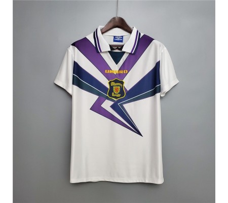 Scotland 94/96 Away White Soccer Jersey